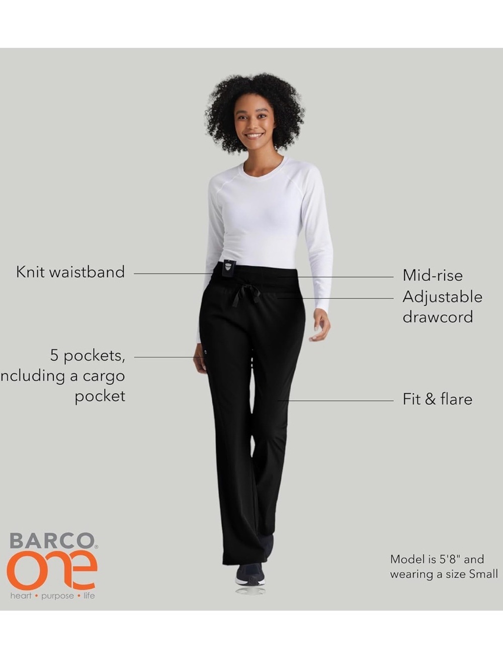 Barco One Black Scrubs Set - Picture 5 of 5